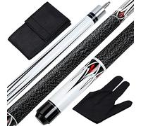 Teekerwan Bastone per Stecca da Biliardo, 147,3 cm, in Acero, 595,3 g, 1/2, Kit di 2 Stecche da Biliardo (538,6 g)