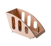 TEEKU Cestello portaoggetti con fessure per carte di credito, in plastica, per casa, cucina, piatti, utensili e vestiti (beige, taglia unica)