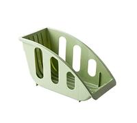 TEEKU Cestello portaoggetti con fessure per carte di credito, in plastica, per casa, cucina, piatti, utensili e vestiti (verde, taglia unica)