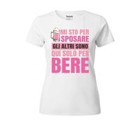 Teelab Addio al Nubilato “Le Altre Sono Qui Solo per Bere” Slim Bianca L