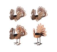 Teelichthalter | Stück Truthahn-Herbst-Thanksgiving-Tisch Aus Metall