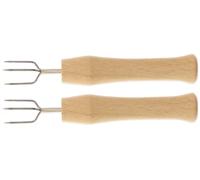 Teemando® 2 forchette per patate in pellet, supporto per patate o pannocchie di mais