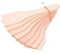 Teemando® Raschietto Raclette in Legno, 13 cm, per Padelle Rivestite, Spatola Resistente al Calore, Accessori in Legno di Faggio