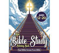 Teen Bible Study Coloring Book: Real Bible Verses From Bible