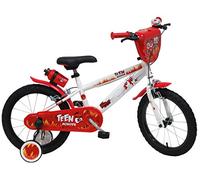 Teen Monster, Bicicletta Bambino, Bianco/Rosso/Nero, 16"