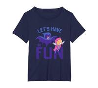 Teen Titans Go Let's Have The Fun Maglietta, Donna Plus-Size, Navy, 4X