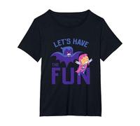 Teen Titans Go Let's Have The Fun Maglietta, Donna Plus-Size, Nero, 4X