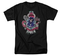 Teen Titans Go Raven DC Comics T-Shirt Da Uomo Nero In Cotone 100%