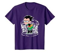 Teen Titans Go! Robin Buns Maglietta, Bambini, Viola, 12 Anni