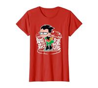 Teen Titans Go! Robin Buns Maglietta, Donna, Rosso, L