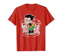 Teen Titans Go! Robin Buns Maglietta, Uomo, Rosso, L