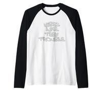 Teen Trouble Vibes Edgy Statement Design Maglia con Maniche Raglan