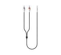 teenage engineering Cavo audio tessile 3,5 mm - 2X Rca, 1200 mm | 47" (nero)