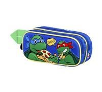 TEENAGE MUTANT NINJA Tartarughe Ninja Mates-Astuccio 3D Doppio, Verde, 22 x 9.5 cm