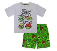 TEENAGE MUTANT NINJA Tartarughe Ninja Turtles - Pigiama a Maniche Corte per Bambini - 100% Cotone - 4-5 Anni: 110cm