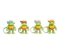 Teenage Mutant Ninja Turtles 2.5" 4-Pack Keychain Collectible Die-Cast Figure, T