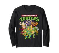 Teenage Mutant Ninja Turtles Character Crowd Maglia a Manica