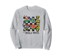 Teenage Mutant Ninja Turtles Checkered The Steely Boys Faces Felpa