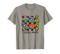 Teenage Mutant Ninja Turtles Checkered The Steely Boys Faces Maglietta