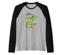 Teenage Mutant Ninja Turtles Christmas Green Greetings Maglia con Maniche Raglan