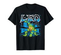 Teenage Mutant Ninja Turtles City Night Leo Cartoon Maglietta