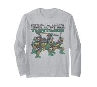 Teenage Mutant Ninja Turtles Comic Group And Logo Maglia a Manica