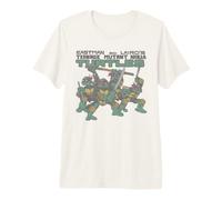 Teenage Mutant Ninja Turtles Comic Group And Logo Maglietta Premium