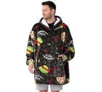 Teenage Mutant Ninja Turtles Felpa con cappuccio Uomo Coperta Grigia | Scatena il comfort Turtle Power con questo TMNT Oodie | Taglia unica per tutti | Avventure accoglienti ti aspettano