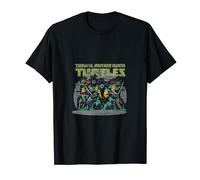 Teenage Mutant Ninja Turtles Gritty Group Shot Distressed Maglietta