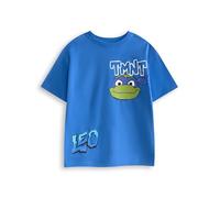 Teenage Mutant Ninja Turtles Maglietta con Grafica Blu per Ragazzi | Maglietta a Maniche Corte Leo TMNT | Abbigliamento da Animato per Bambini | Merchandising sui Personaggi Leonardo - 6-7 Anni