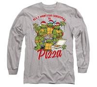 Teenage Mutant Ninja Turtles Maglietta Natale Pizza Adulto Unisex (TV10563)