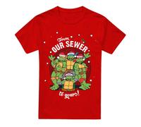 Teenage Mutant Ninja Turtles Merry Christmas From Our Sewer Maglietta (TV18318)