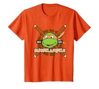 Teenage Mutant Ninja Turtles Michelangelo Since 1984 Maglietta, Bambini, Arancio, 2 Anni