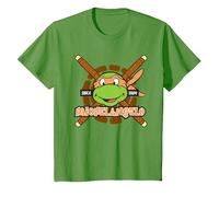 Teenage Mutant Ninja Turtles Michelangelo Since 1984 Maglietta, Bambini, Erba, 8 Anni