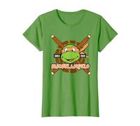 Teenage Mutant Ninja Turtles Michelangelo Since 1984 Maglietta, Donna, Erba, 3XL