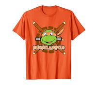 Teenage Mutant Ninja Turtles Michelangelo Since 1984 Maglietta, Uomo, Arancio, M