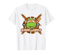 Teenage Mutant Ninja Turtles Michelangelo Since 1984 Maglietta, Uomo, Bianco, 4XL