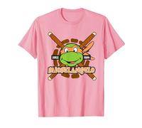 Teenage Mutant Ninja Turtles Michelangelo Since 1984 Maglietta, Uomo, Rosa, 3XL