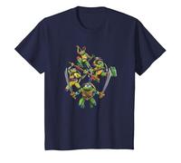 Teenage Mutant Ninja Turtles: Mutant Mayhem Action Shot Maglietta, Bambini, Navy, 10 Anni