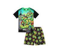 TEENAGE MUTANT NINJA Turtles Pigiama corto per bambini e bambine, Verde, 5-6 Years