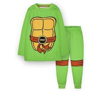 TEENAGE MUTANT NINJA Turtles Pigiama Ragazzi | T-Shirt a Maniche Lunghe e Pantaloni a Gamba Lunga per Bambini | TMNT Outfit Costume Pigiama | Azione Cartoon Hero Pigiameria Merchandise