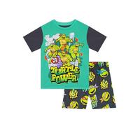 Teenage Mutant Ninja Turtles Pigiama TMNT Pigiama Corto Ragazzo | Pigiamone Estivo Ragazzo | Grigio 9-10 Anni