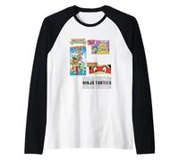 Teenage Mutant Ninja Turtles Pizza Time Comic Box Up Maglia con Maniche Raglan