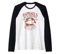 Teenage Mutant Ninja Turtles Raphael's Brick Fire Pizza Maglia con Maniche Raglan