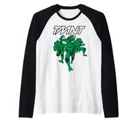 Teenage Mutant Ninja Turtles Retro Green Team Maglia con Maniche Raglan