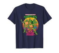 Teenage Mutant Ninja Turtles Retro Sun Group Maglietta
