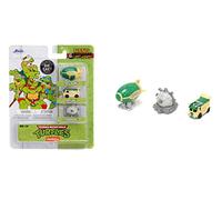 Teenage Mutant Ninja Turtles - Set di 3 auto pressofuse, 4,2 cm, giocattoli per bambini e adulti