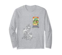 Teenage Mutant Ninja Turtles Skate Squad Color Pop Maglia a Manica