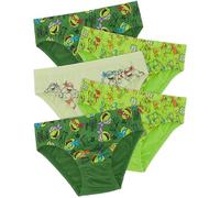 Teenage Mutant Ninja Turtles Tartarughe Ninja alla riscossa Confezione da Cinque Slip TMNT - 100% Cotone - 5-6 Anni: 116cm