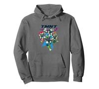 Teenage Mutant Ninja Turtles TMNT Color Burst Action Felpa con Cappuccio